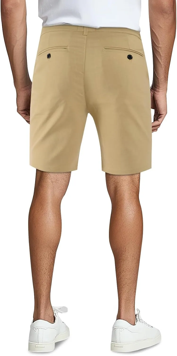 GINGTTO Mens Chino Shorts 9" Inseam Dress Shorts for Men Stretch