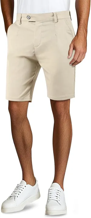 GINGTTO Mens Chino Shorts 9" Inseam Dress Shorts for Men Stretch