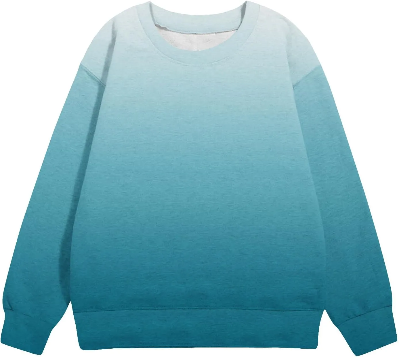 Girls and Boys Gradient Sweatshirt Crewneck Pullover Fleece Lined Sweatshirts Fashion Blouses Long Sleeve Shirt