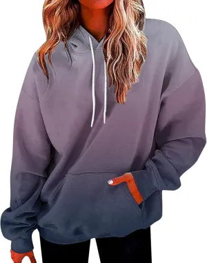 GOFULY Women's Fashion Hoodies & Sweatshirts Fall Plus Size Hoodie Pullover Drawstring Long Sleeve Winter Clothes With Pocket