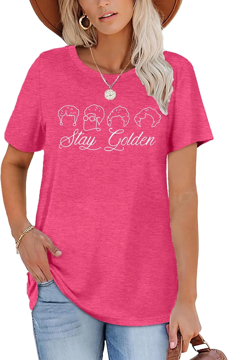 Golden Girls Shirts for Women Inspiration Letter Graphic Kindness Shirts Casual 80s Vintage Tee Tops
