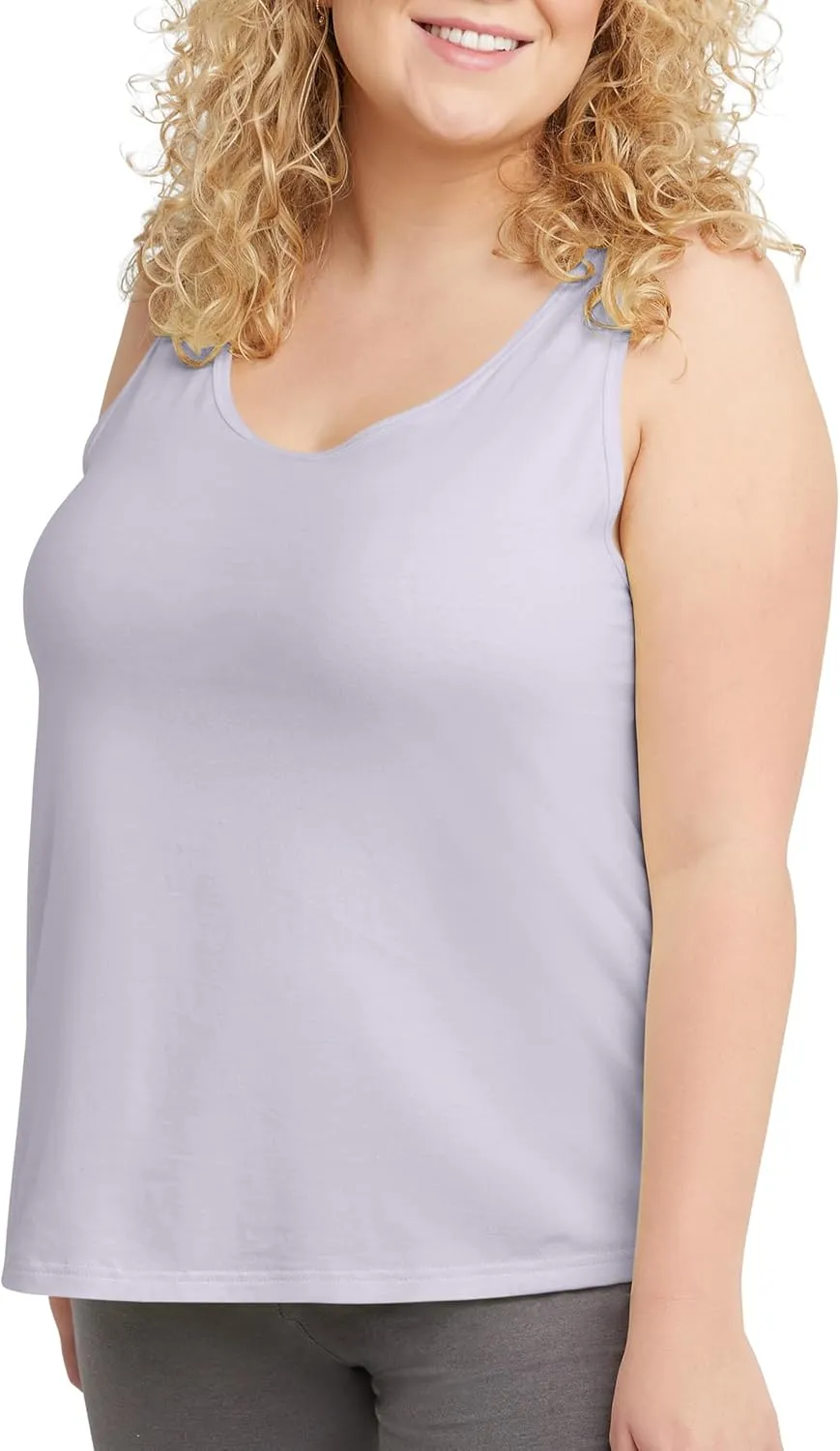 Hanes Originals Top, Cotton Tanks for Women, Relaxed Fit, Sleeveless, Plus