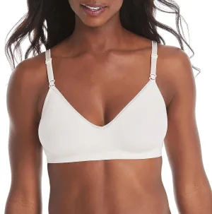 Hanes Women's Wireless T-shirt Bra, Moisture-wicking Convertible Smoothing Bra, Full-coverage