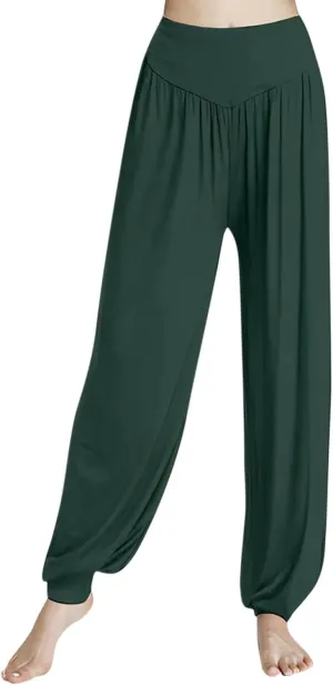 Harem Pants Women High Waist Yoga Pants Elastic Soft Modal Yoga Sports Pants 2024 Summer Loose Comfy Joggers Trousers