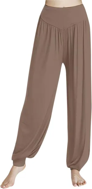 Harem Pants Women High Waist Yoga Pants Elastic Soft Modal Yoga Sports Pants 2024 Summer Loose Comfy Joggers Trousers
