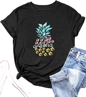 Hawaiian Shirt Women Family Vacation Tee Girls Hawaii Trip Summer Vacation T-Shirt