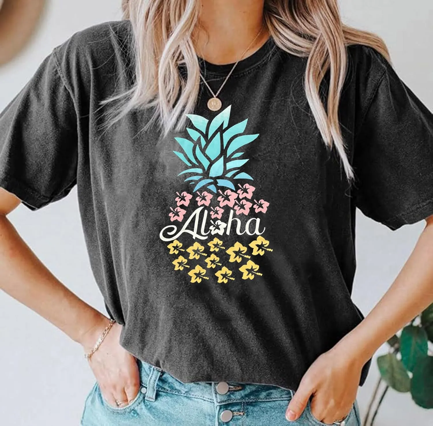 Hawaiian Shirt Women Family Vacation Tee Girls Hawaii Trip Summer Vacation T-Shirt