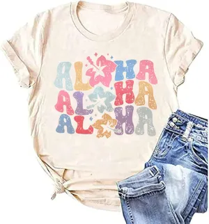 Hawaiian Shirt Women Family Vacation Tee Girls Hawaii Trip Summer Vacation T-Shirt