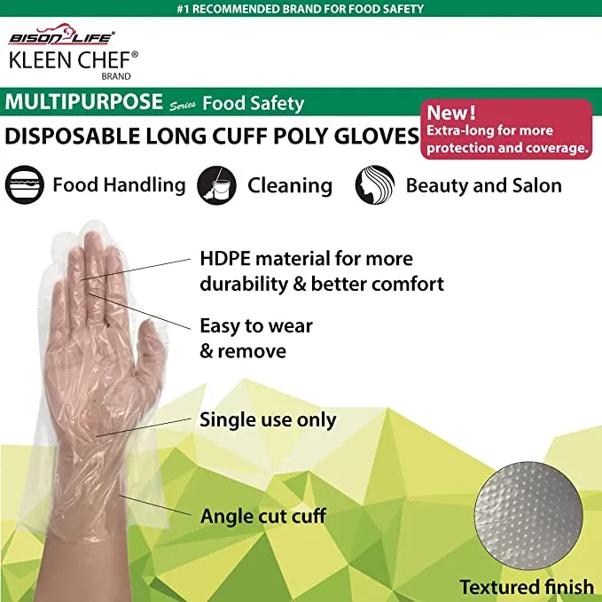 High-Density Polyethylene Non-Sterile Disposable Gloves , Pack of 1050