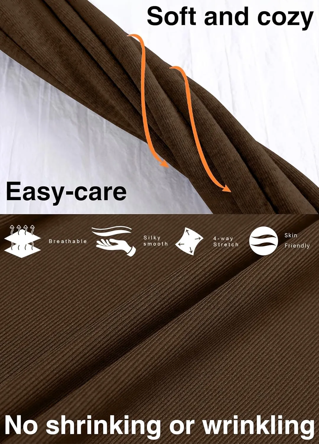 Hiverlay Women's Wide Leg Pants Elastic Waist Casual Trousers with Pockets High Rise Palazzo for Busines Work
