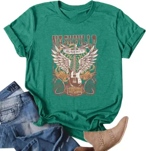 Howdy Shirt Women Cow Skull Shirt Western Country T Shirts Vintage Cowgirl Shirts Casual Short Sleeve Tee Tops