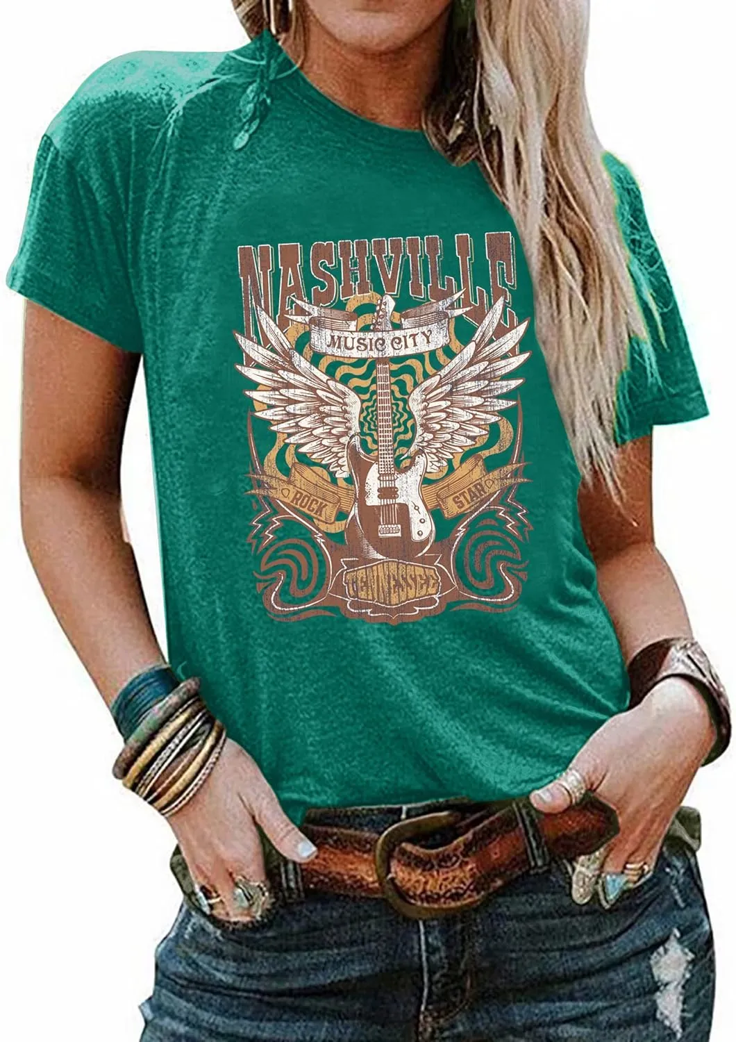 Howdy Shirt Women Cow Skull Shirt Western Country T Shirts Vintage Cowgirl Shirts Casual Short Sleeve Tee Tops