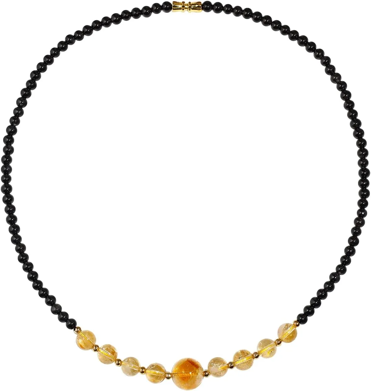 Jewever Moonstone Amethyst Citrine Crystal Necklaces Choker Necklace for Women Healing Crystals and Gemstone Necklaces Balance Meditation Jewellery Gifts