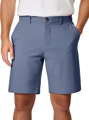 JMIERR Men's Chino Shorts Casual Summer 9" Inch Stretch Moisture-Wicking Golf Dress Short with Zipper Pocket