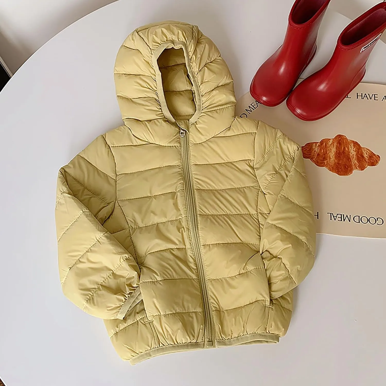 Kids Boy Girl Puffer Jacket Coat Zip Up Hoodies Warm Insulated Padded Jackets Girls' Outerwear Down Jackets & Coats