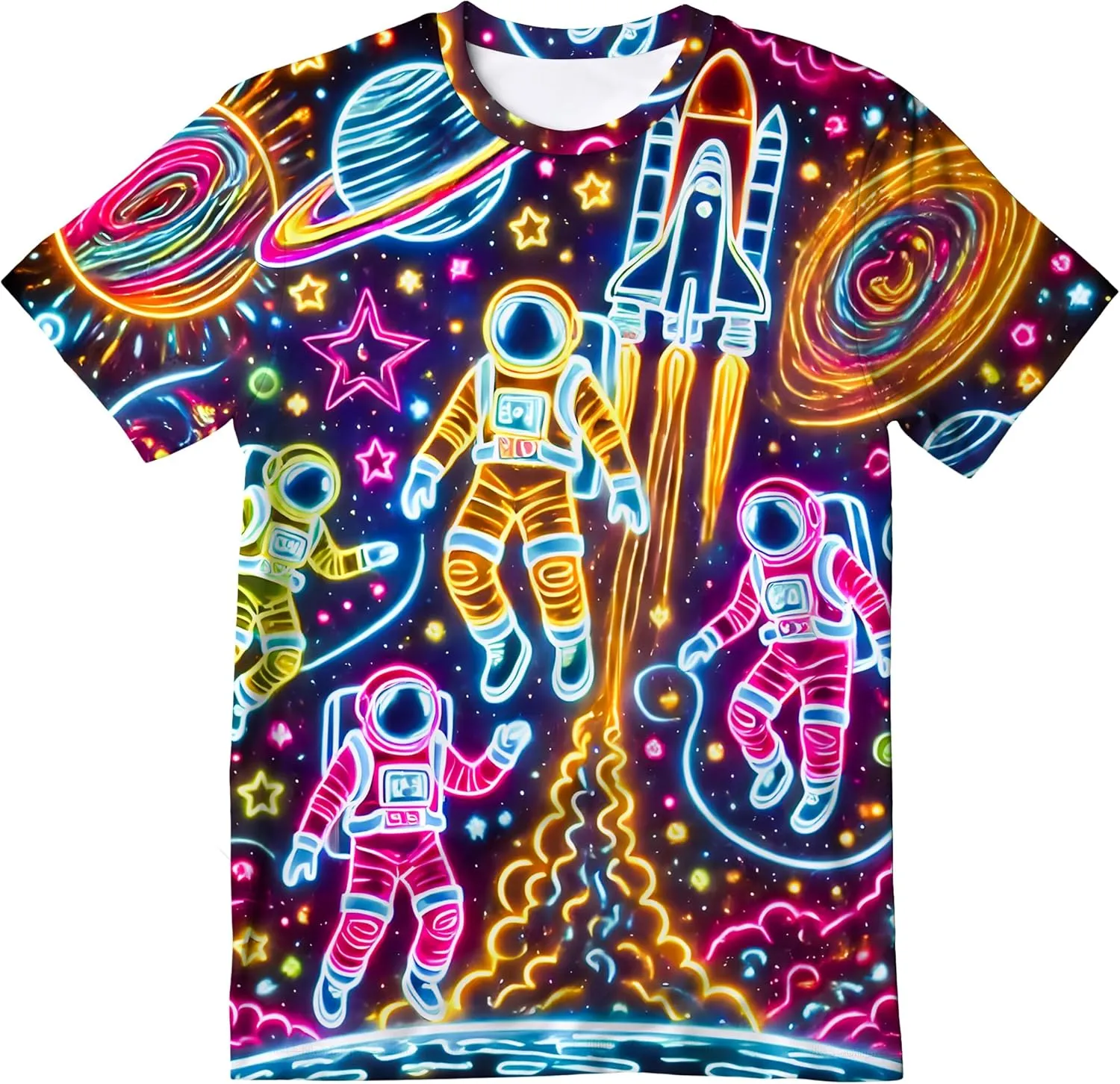 Kids Tie Dye T-Shirt,Children Hippies Senior Tie Dye Tee Tshirt for Boys Girls
