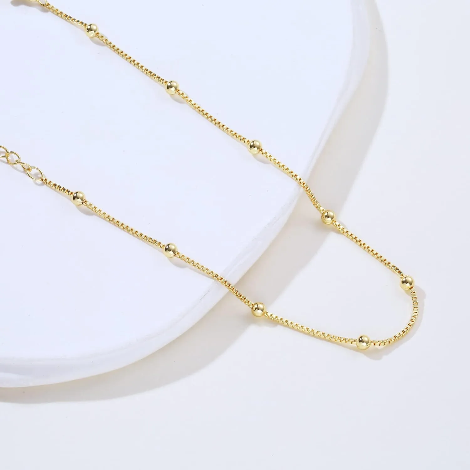 Kyerlyn Dainty Simple Chain Anklet for Women 18k Gold/Silver Plated Summer Beach Beaded Evil Eye Moon Figaro Butterfly Satellite Cuban Pearl Flat Marina Anklet Gift