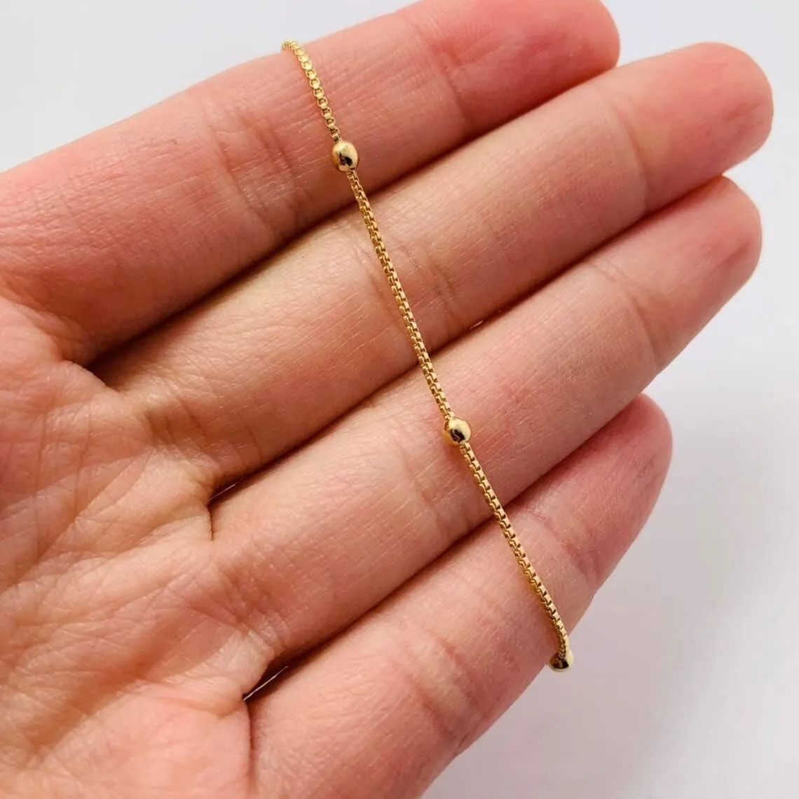 Kyerlyn Dainty Simple Chain Anklet for Women 18k Gold/Silver Plated Summer Beach Beaded Evil Eye Moon Figaro Butterfly Satellite Cuban Pearl Flat Marina Anklet Gift