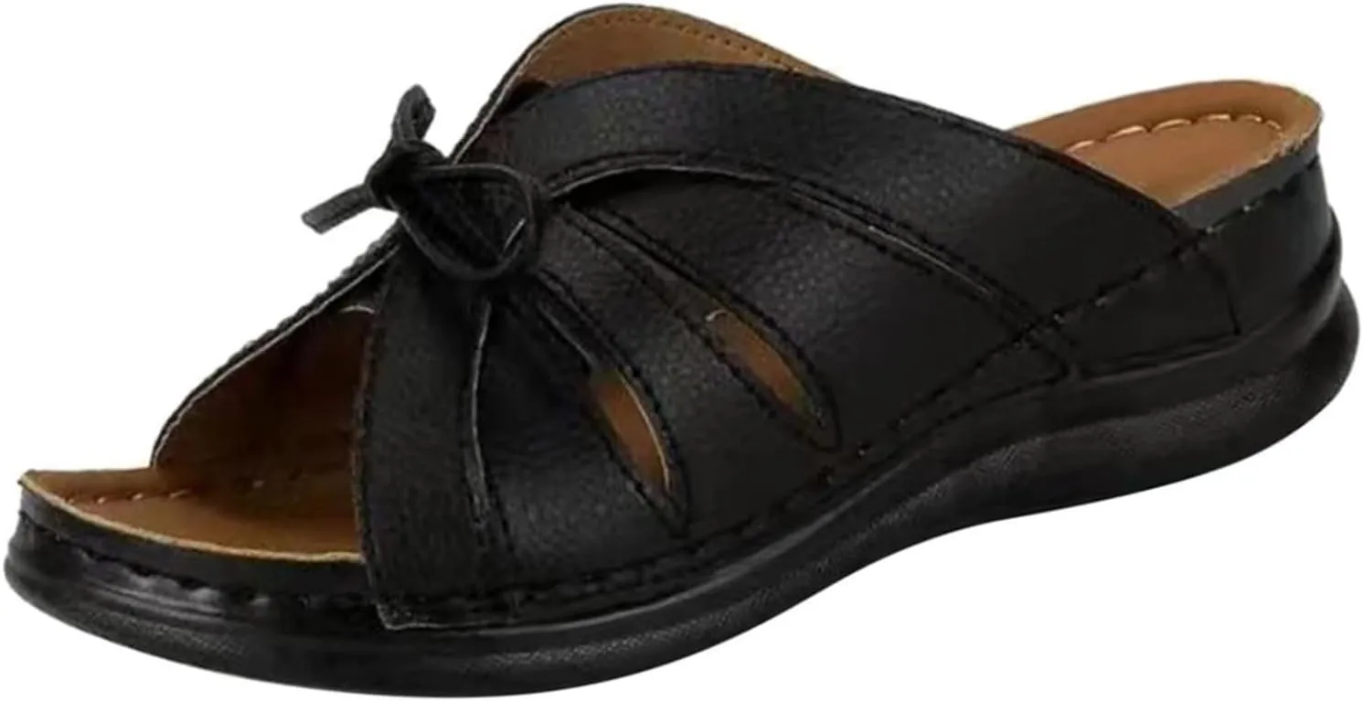 Ladmiple Womens Sandals Comfortable Walking Dressy Orthotic Flip Flops Open Toe Arch Support Summer Orthopedic Slippers