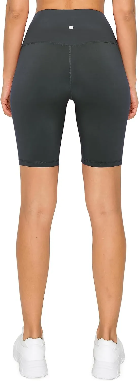 Leggings Depot Women's High Waisted Athletic Yoga Shorts, Workout Shorts for Women
