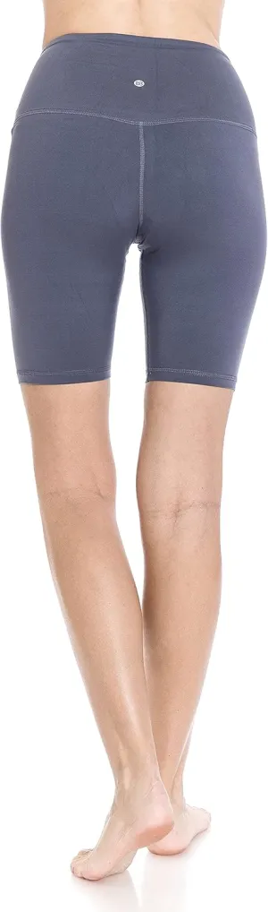 Leggings Depot Women's High Waisted Athletic Yoga Shorts, Workout Shorts for Women