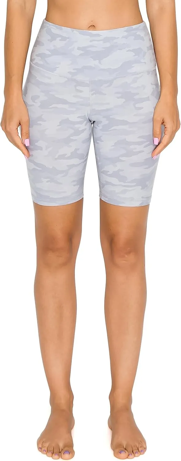 Leggings Depot Women's High Waisted Athletic Yoga Shorts, Workout Shorts for Women