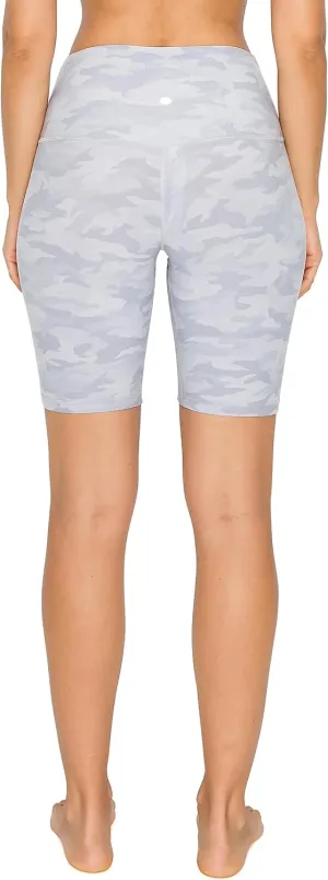 Leggings Depot Women's High Waisted Athletic Yoga Shorts, Workout Shorts for Women