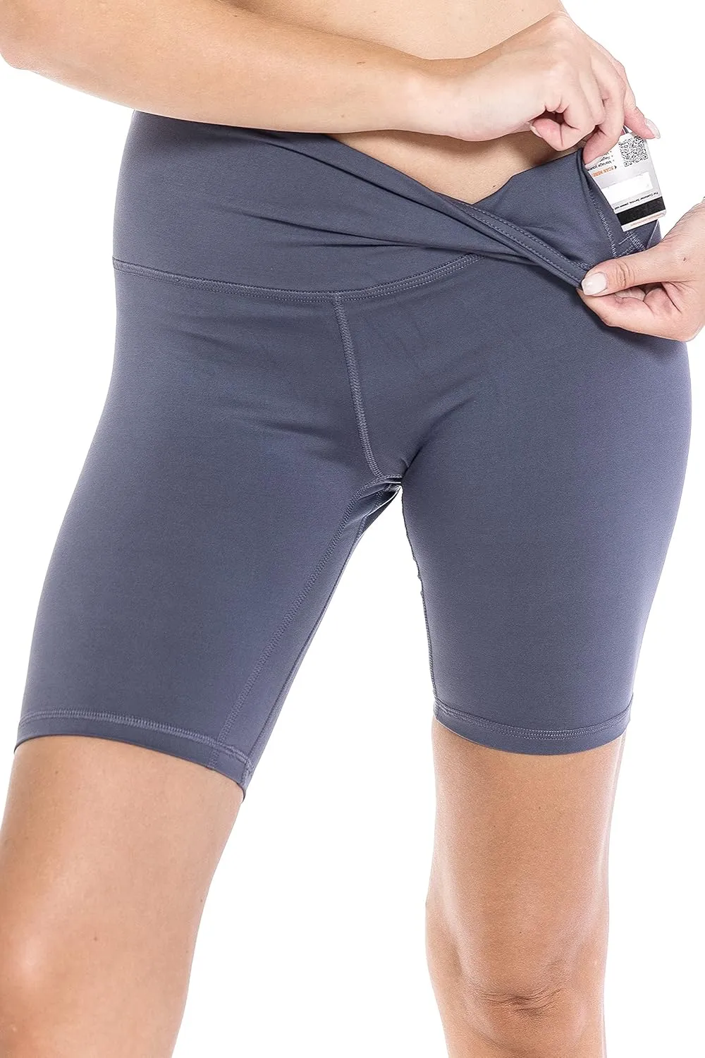 Leggings Depot Women's High Waisted Athletic Yoga Shorts, Workout Shorts for Women