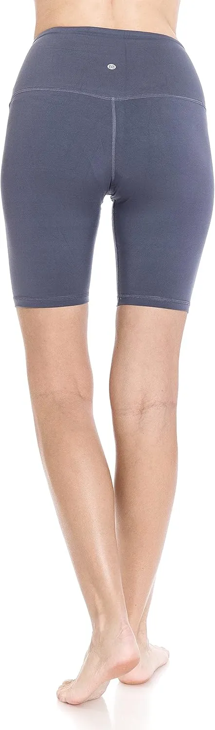Leggings Depot Women's High Waisted Athletic Yoga Shorts, Workout Shorts for Women
