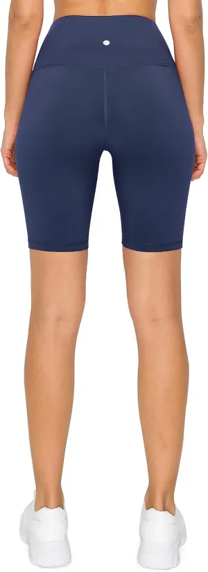 Leggings Depot Women's High Waisted Athletic Yoga Shorts, Workout Shorts for Women