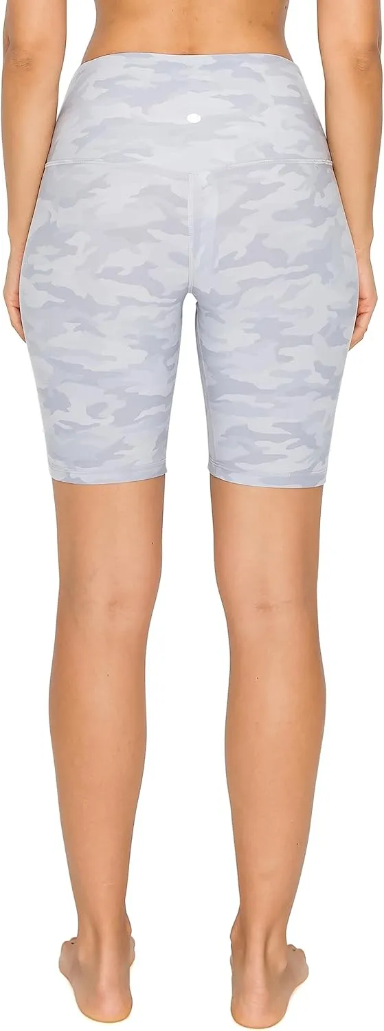 Leggings Depot Women's High Waisted Athletic Yoga Shorts, Workout Shorts for Women
