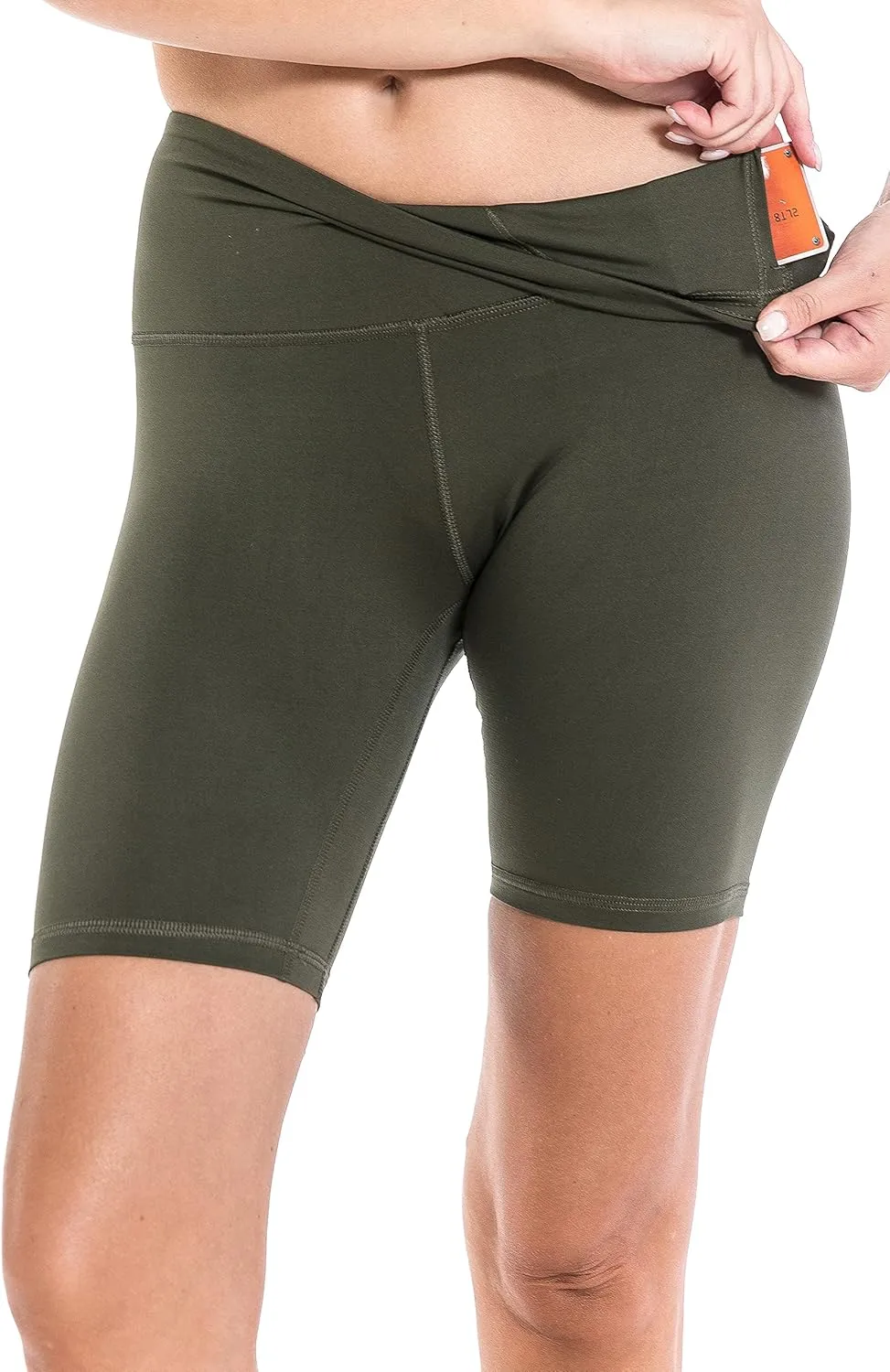 Leggings Depot Women's High Waisted Athletic Yoga Shorts, Workout Shorts for Women