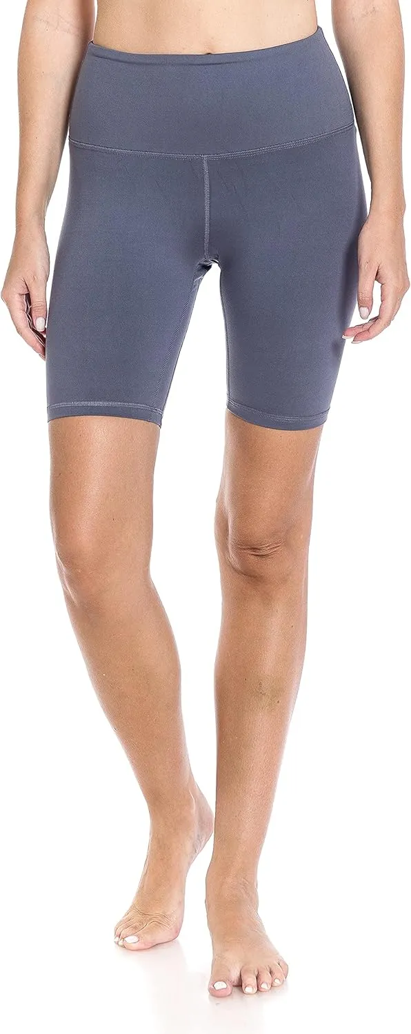 Leggings Depot Women's High Waisted Athletic Yoga Shorts, Workout Shorts for Women