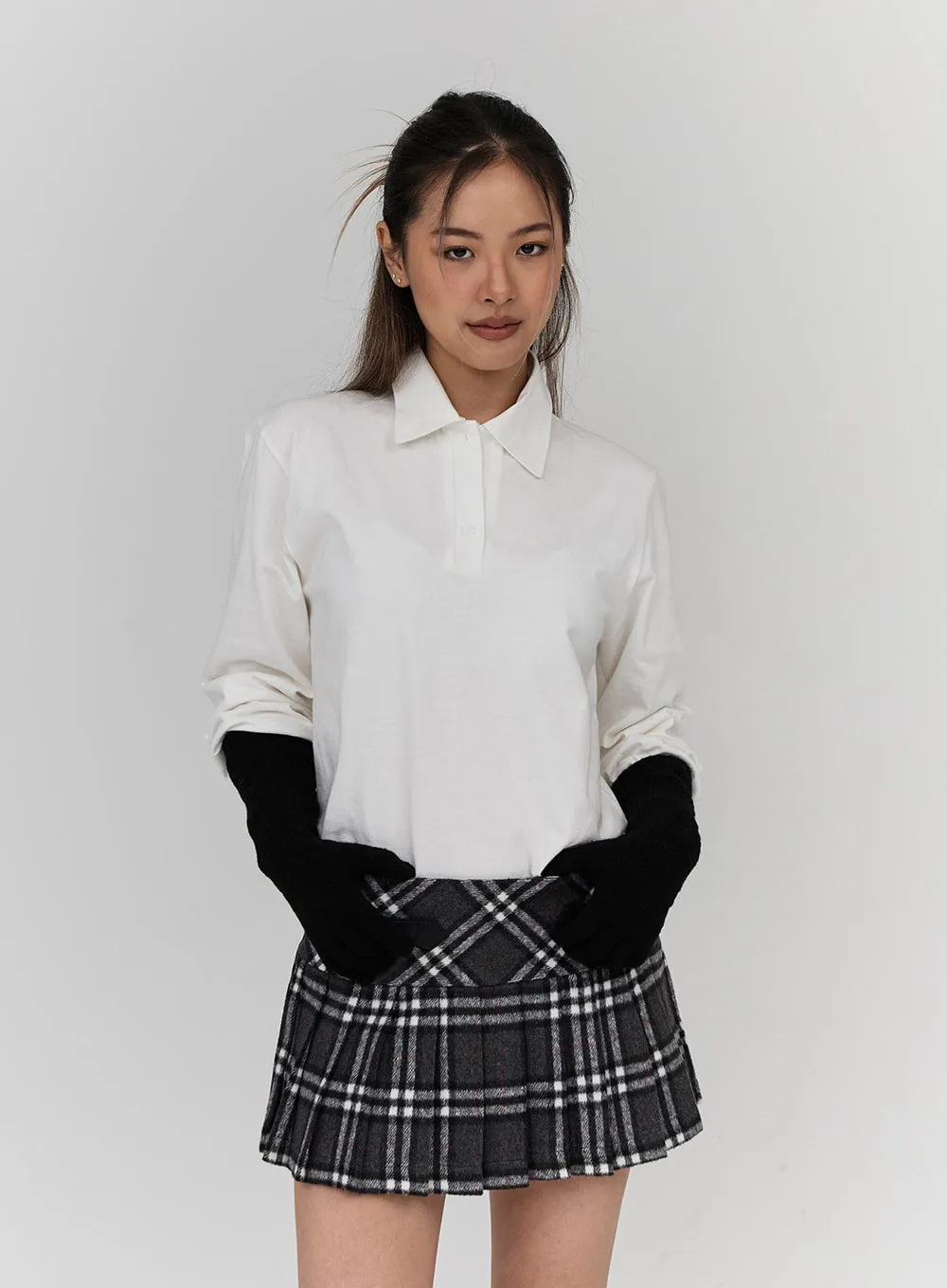 Long Knit Gloves CN18