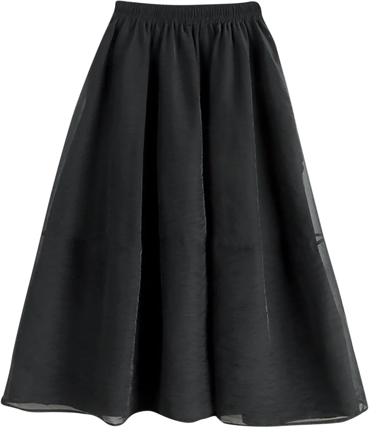 Long Maxi Skirt for Women 2025 Summer Trendy Elastic Waist Layered Skirts Casual Fashion Loose Flowy Beach Skorts