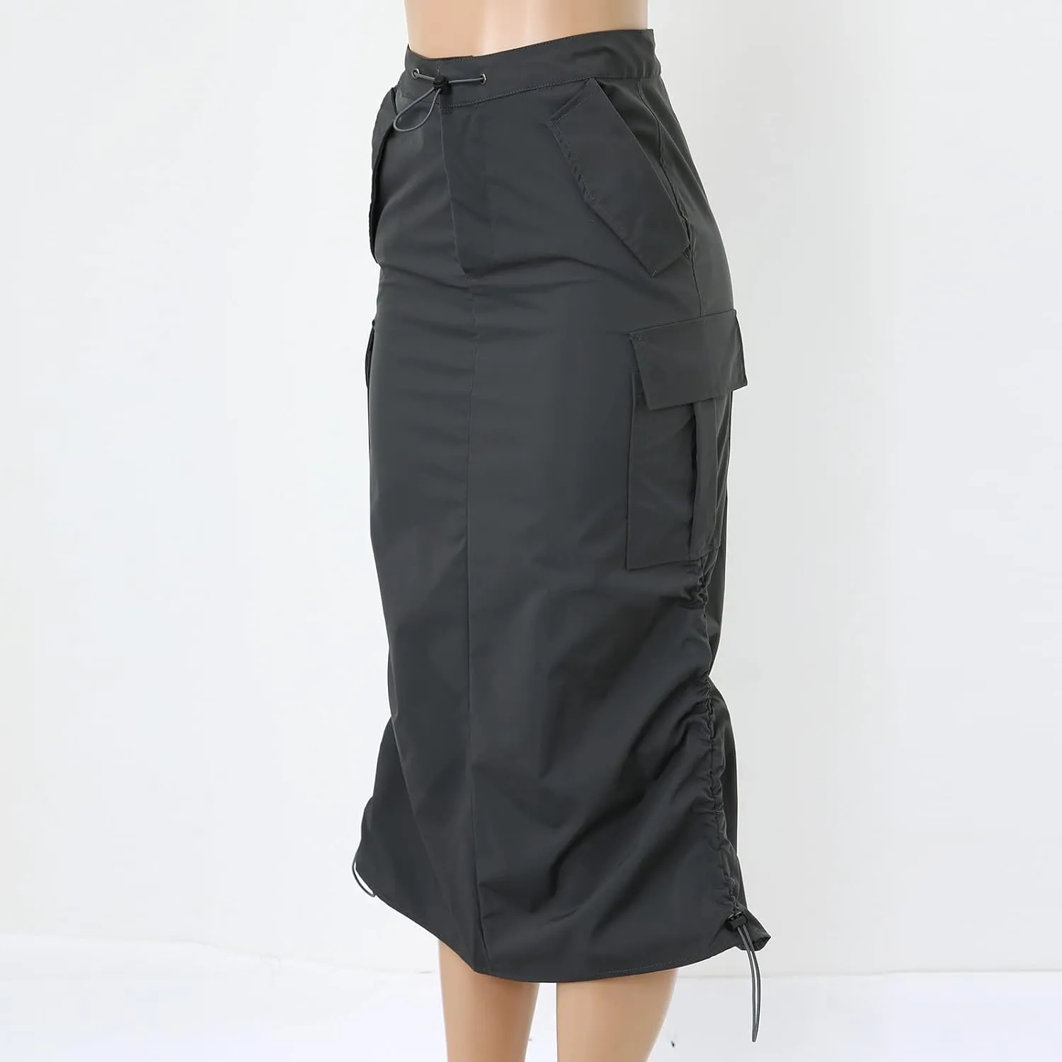 Long Skirt for Women Cargo Midi Elegant Pencil Skirt Beach Maxi Sexy Midi Skirts with Pocket Pencil Skirt for