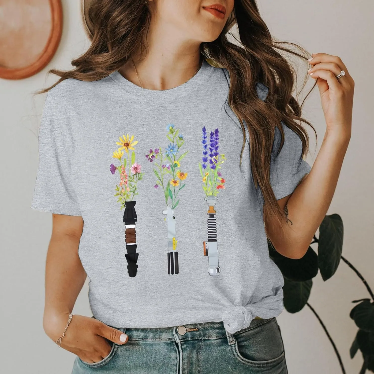 Magical Planet Shirt Women Science Fiction Lover Shirt Galaxy Cartoon Tshirt Family Vacation Tee Tops