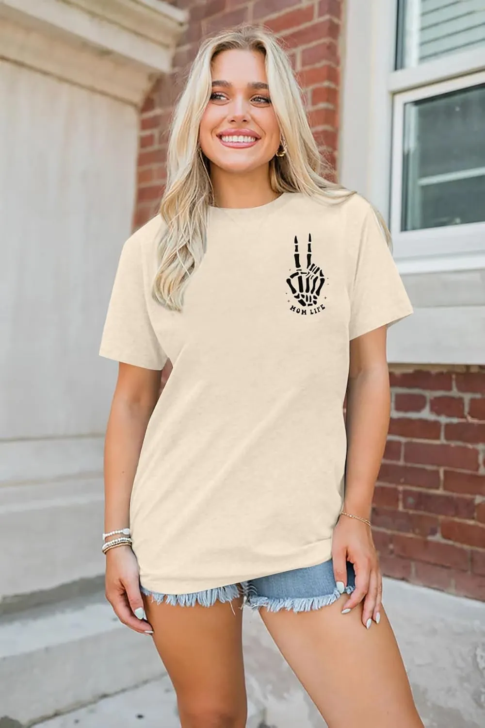 Mama Shirts Mom Life T-Shirts Women Some Days I Rock It Shirt Vintage Casual Short Sleeve Tops