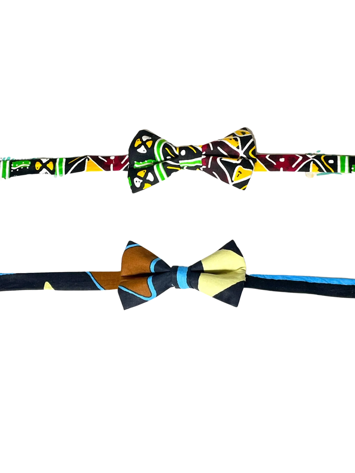 Mens African Geometric Bow Tie