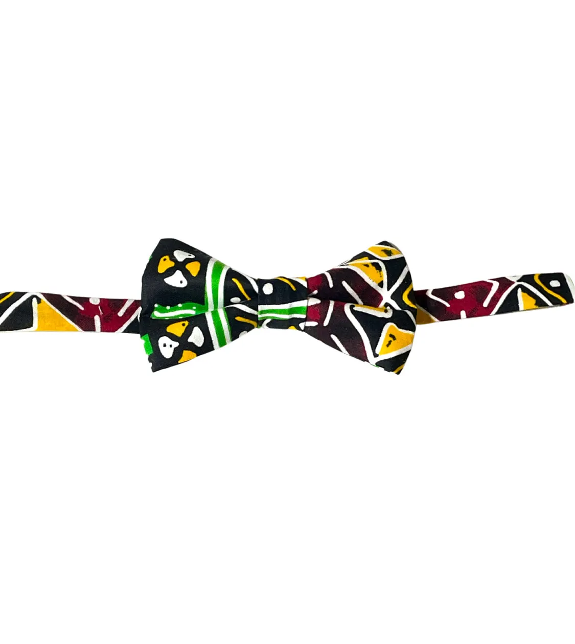 Mens African Geometric Bow Tie
