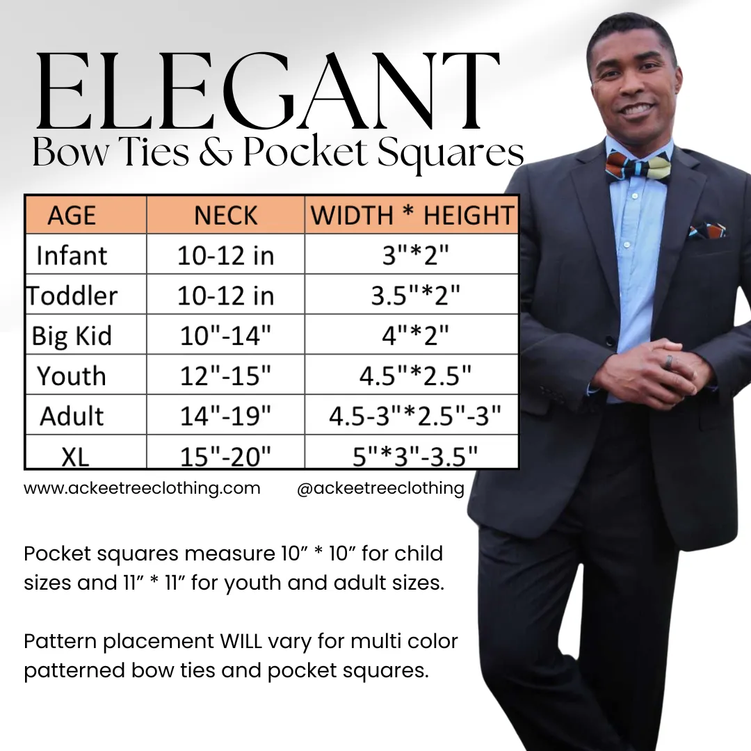 Mens African Geometric Bow Tie