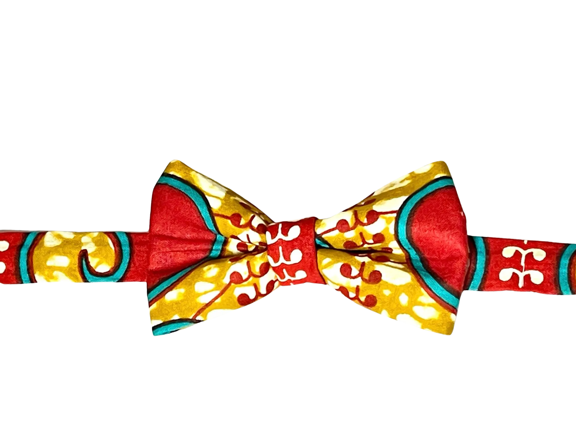 Mens African Geometric Bow Tie