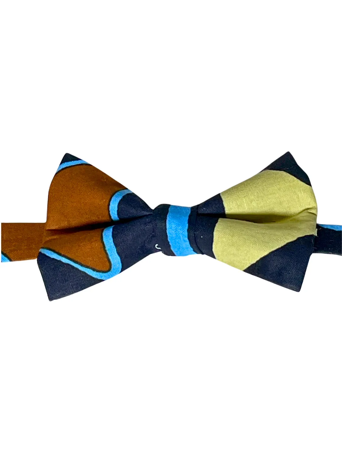 Mens African Geometric Bow Tie