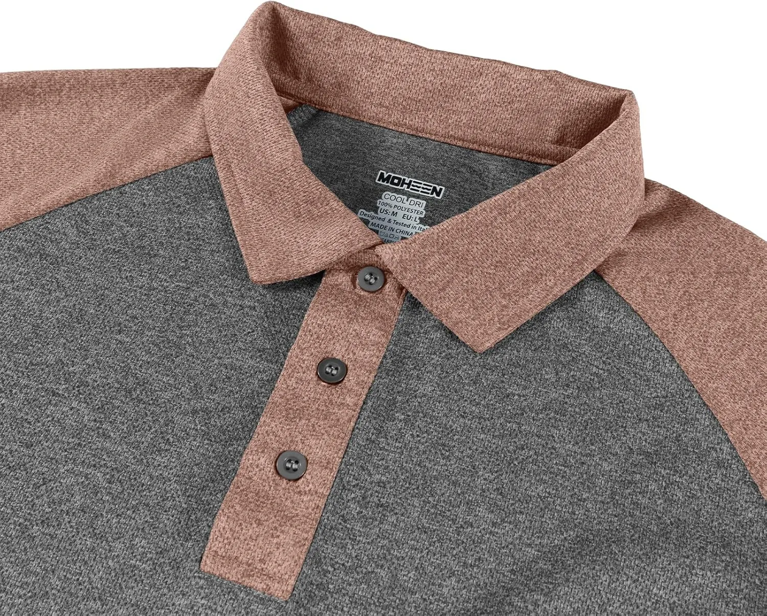 Men's Casual Short Sleeve Moisture Wicking Performance Golf Polo Contrast Color Patchwork Pique Shirts Tops