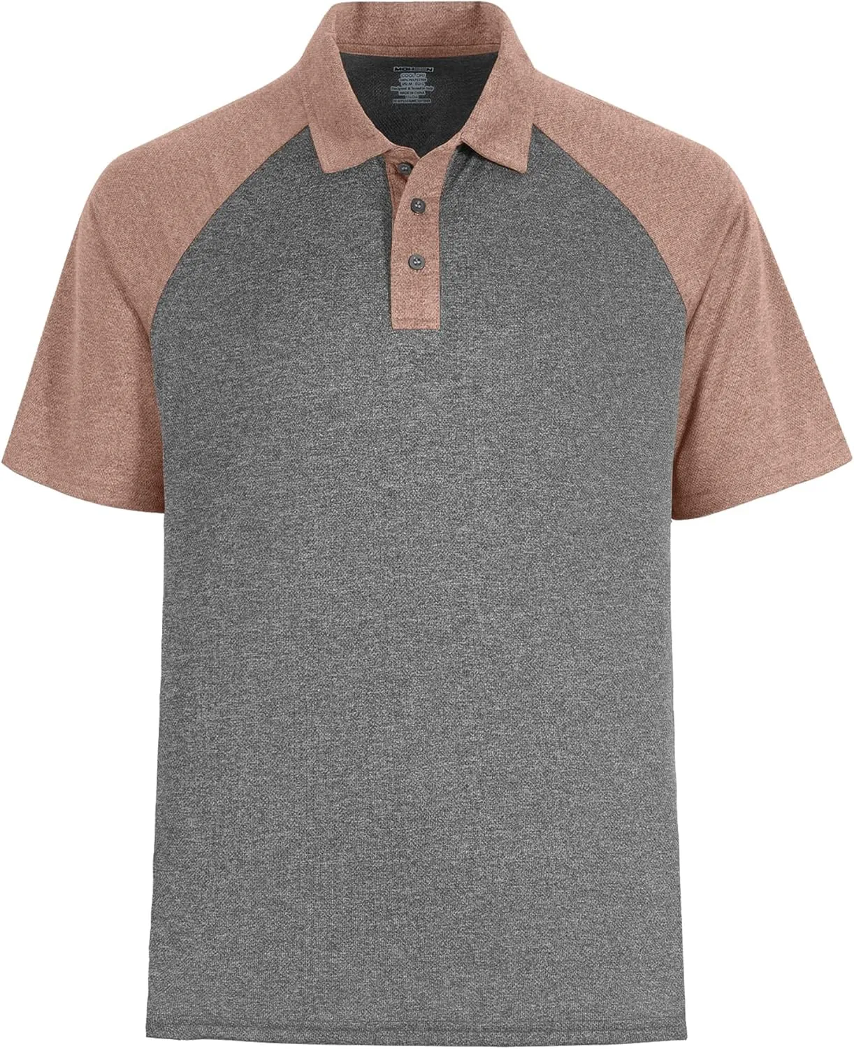 Men's Casual Short Sleeve Moisture Wicking Performance Golf Polo Contrast Color Patchwork Pique Shirts Tops