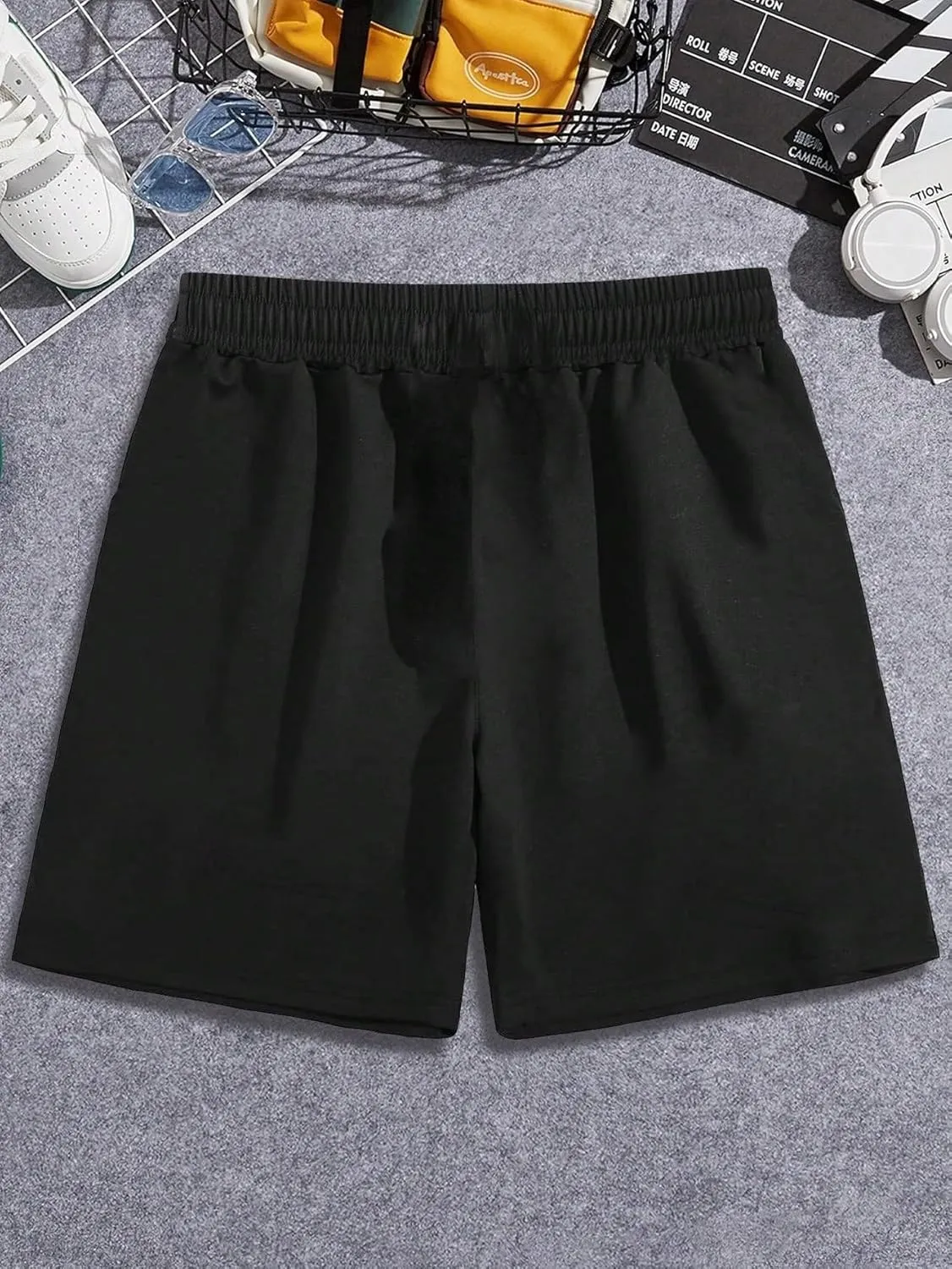 Men's Cross Graphic Shorts Gothic Drawstring Waist Workout Drippy Shorts