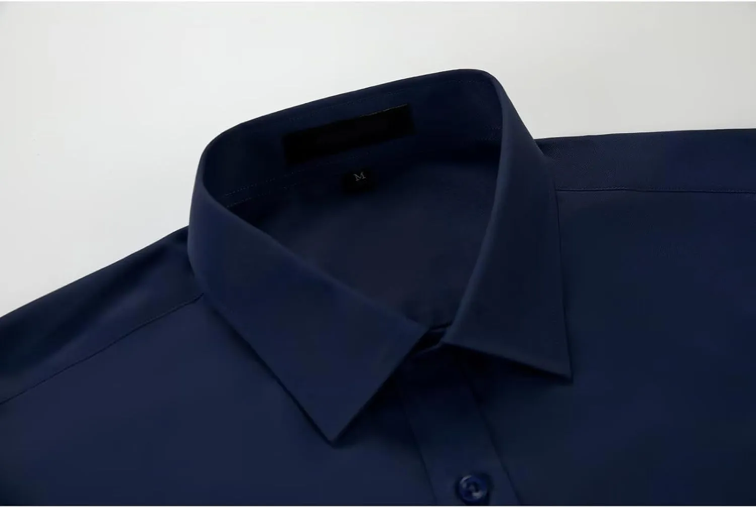 Mens Dress Shirts Classic Solid Long Sleeve Formal Shirt for Men Business Casual Button Down Shirts