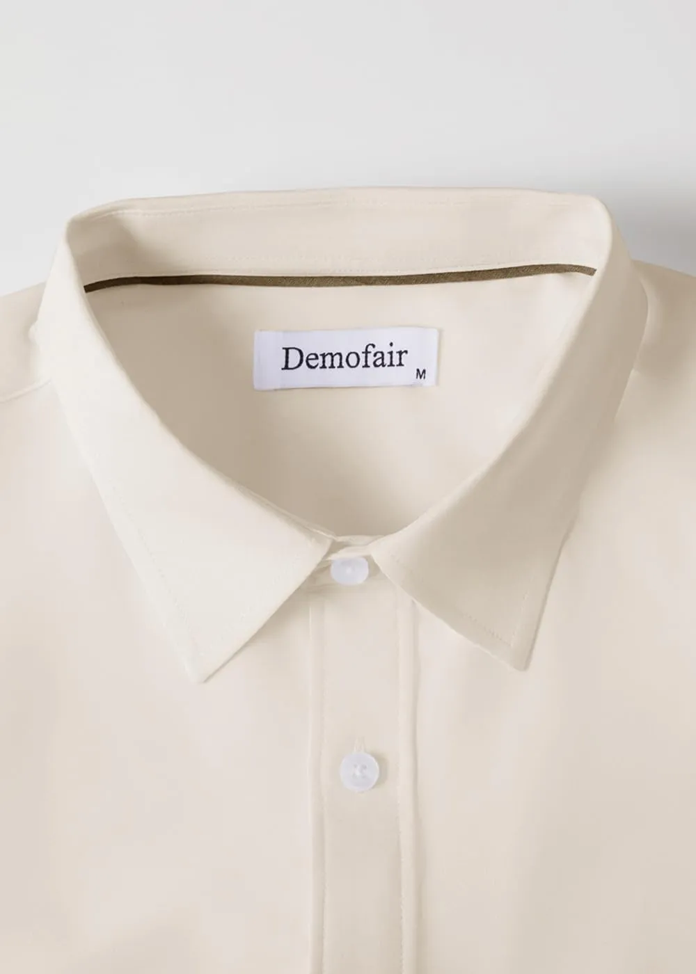 Men's Dress Shirts Solid Wrinkle-Free Long Sleeve Button Down Shirt Regular Fit Formal Shirts