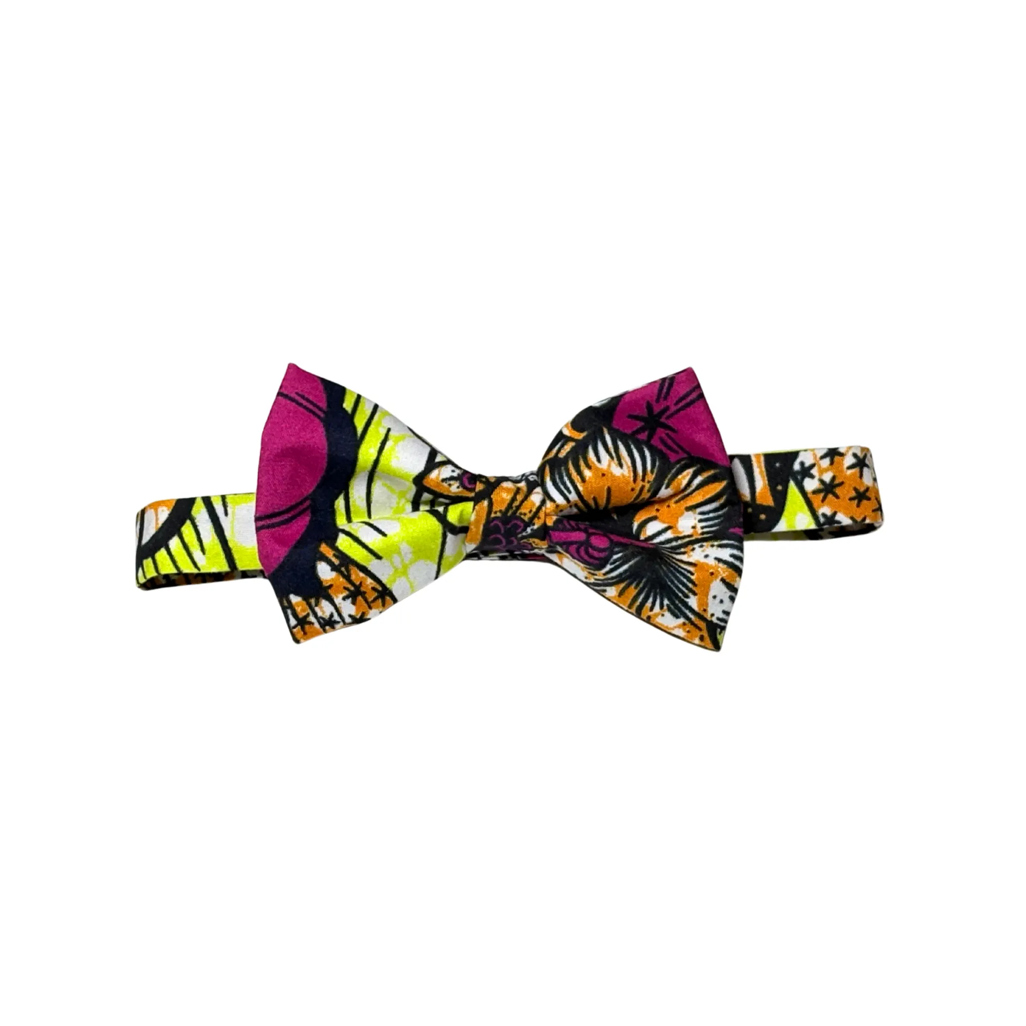 Mens Ekon Purple African Bow Tie