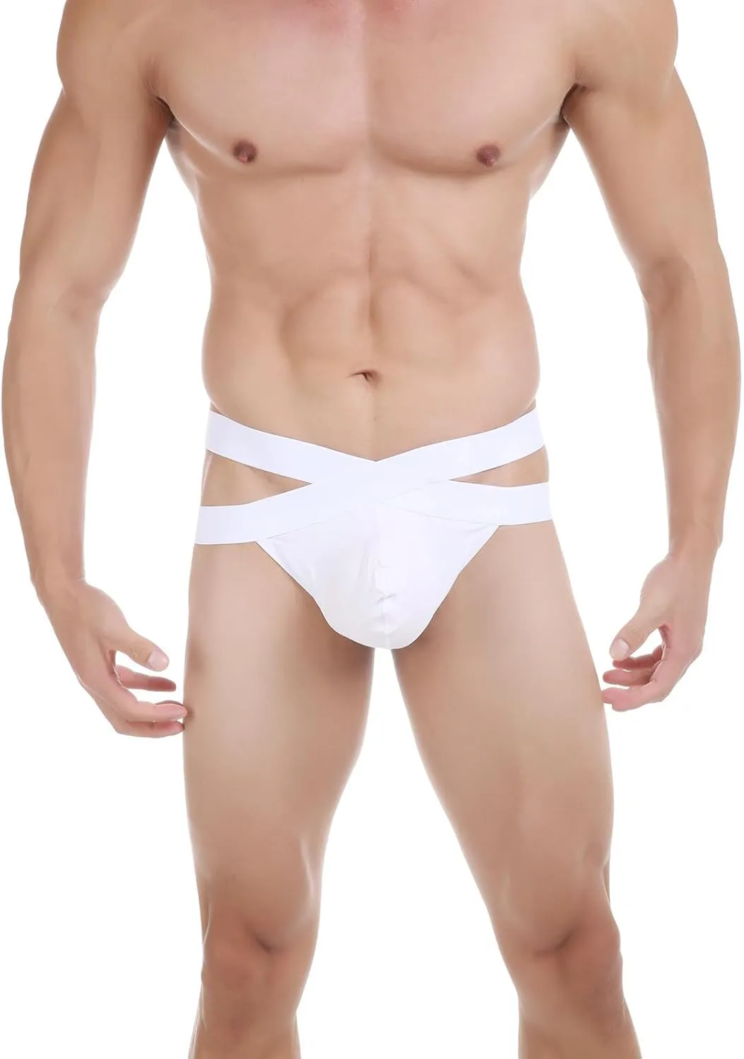 Mens Fashionable Casual Hip Lifting Double Thong Fashion Steel Ring Decoration Clothing Mens S Thong
